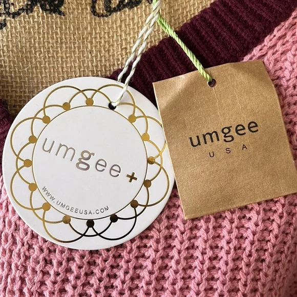 Umgee Plus Size Detachable Sleeve V-Neck Sweater - Picture 14 of 16